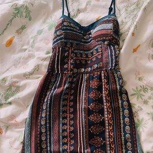 Long patterned dress